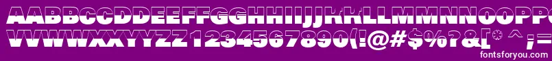 AGrotictitulbwhv Font – White Fonts on Purple Background