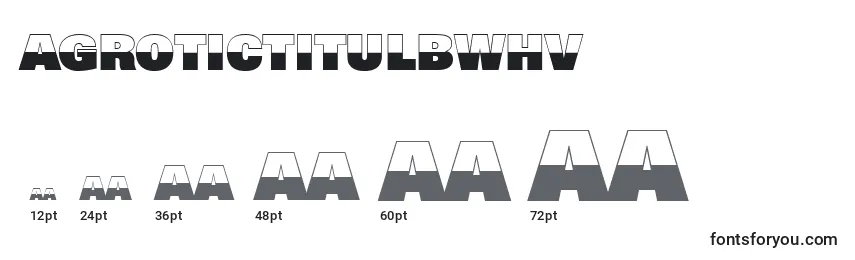 Размеры шрифта AGrotictitulbwhv