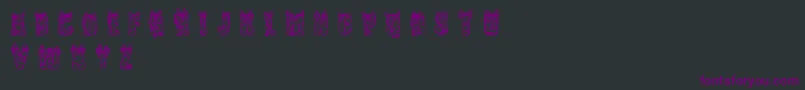 Шрифт CfnaviaRegular – фиолетовые шрифты на чёрном фоне