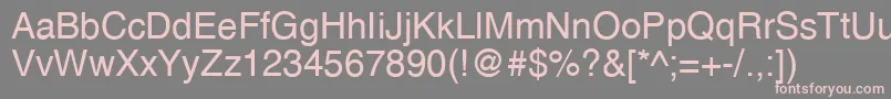 Aberdeen Font – Pink Fonts on Gray Background