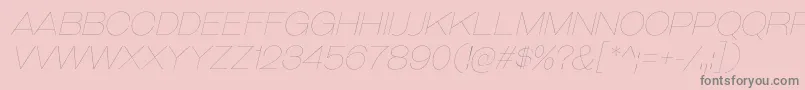 GalderglynnTitlingUlIt-Schriftart – Graue Schriften auf rosa Hintergrund