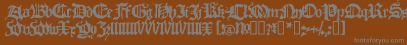 Шрифт BlackletterHplhs – серые шрифты на коричневом фоне