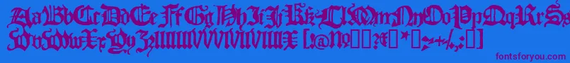 Lisätietoja BlackletterHplhs-fontista BlackletterHplhs-fontti – violetit fontit sinisellä taustalla