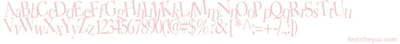 BearRegularTtstd Font – Pink Fonts on White Background