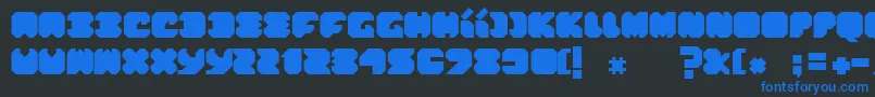 Шрифт ThinkPink – синие шрифты на чёрном фоне