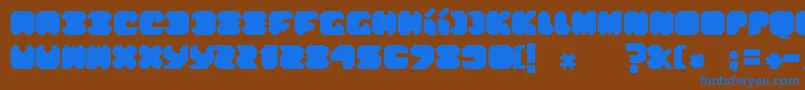 Шрифт ThinkPink – синие шрифты на коричневом фоне