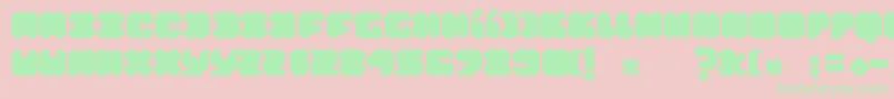 ThinkPink Font – Green Fonts on Pink Background