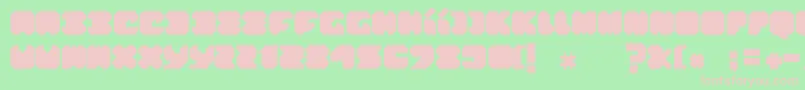 ThinkPink-fontti – vaaleanpunaiset fontit vihreällä taustalla