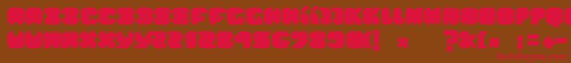 ThinkPink Font – Red Fonts on Brown Background