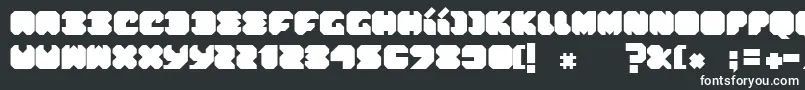 Шрифт ThinkPink – белые шрифты на чёрном фоне
