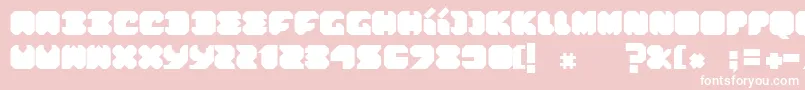 ThinkPink-fontti – valkoiset fontit vaaleanpunaisella taustalla