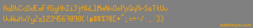 Шрифт Modum – оранжевые шрифты на сером фоне