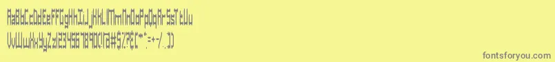 fuente Dastardly – Fuentes Grises Sobre Fondo Amarillo