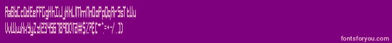 fuente Dastardly – Fuentes Rosadas Sobre Fondo Morado