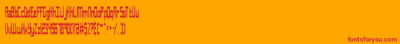 Dastardly Font – Red Fonts on Orange Background