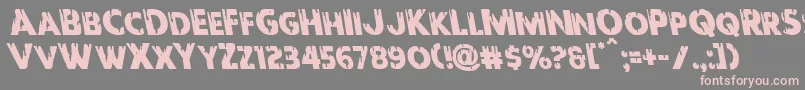 Redundeadleft Font – Pink Fonts on Gray Background