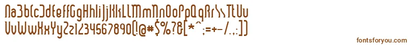 Шрифт SmartAndSexy – коричневые шрифты на белом фоне