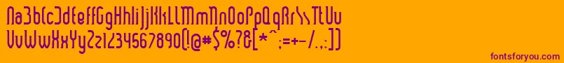 SmartAndSexy-Schriftart – Violette Schriften auf orangefarbenem Hintergrund