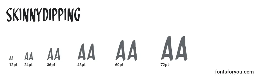 SkinnyDipping Font Sizes