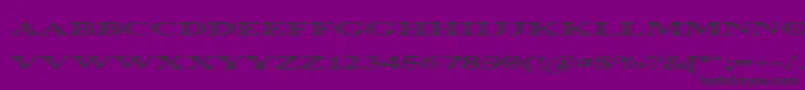 Occosprd Font – Black Fonts on Purple Background