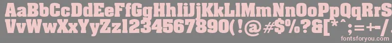 Billboard Font – Pink Fonts on Gray Background