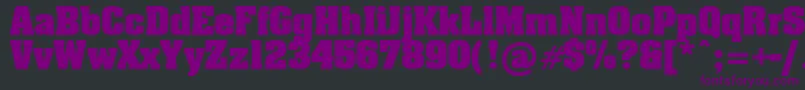 Billboard Font – Purple Fonts on Black Background