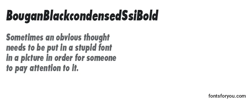 Обзор шрифта BouganBlackcondensedSsiBold