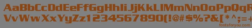 Geodetdisplayssk Font – Brown Fonts on Gray Background