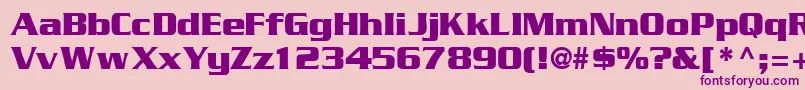 Geodetdisplayssk Font – Purple Fonts on Pink Background