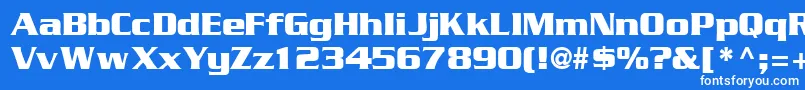 フォントGeodetdisplayssk – 青い背景に白い文字