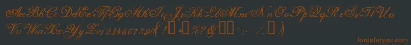 Selfish ffy Font – Brown Fonts on Black Background