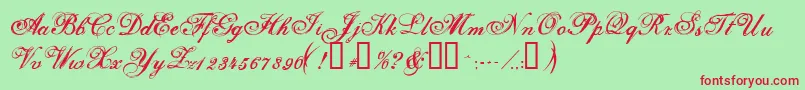 fuente Selfish ffy – Fuentes Rojas Sobre Fondo Verde