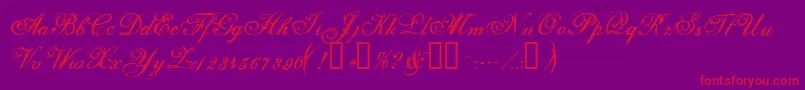 Selfish ffy Font – Red Fonts on Purple Background