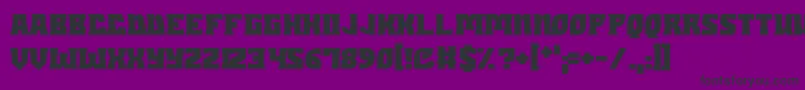 Dungeons Font – Black Fonts on Purple Background