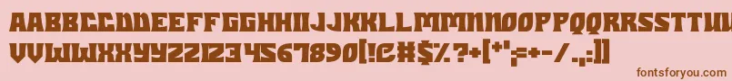 Dungeons Font – Brown Fonts on Pink Background