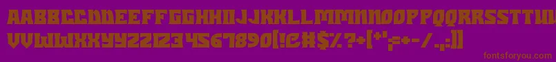 Dungeons Font – Brown Fonts on Purple Background