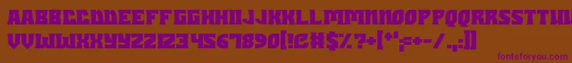 Dungeons Font – Purple Fonts on Brown Background