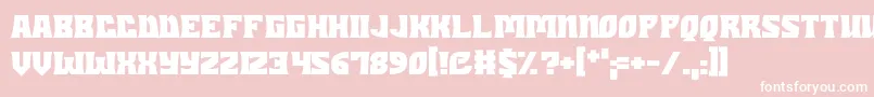 Dungeons Font – White Fonts on Pink Background