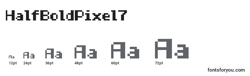 HalfBoldPixel7 Font Sizes