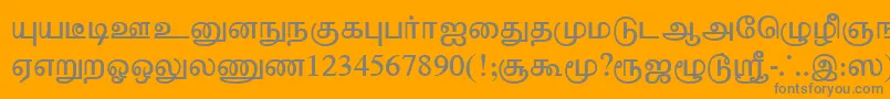 TharminiPlain Font – Gray Fonts on Orange Background