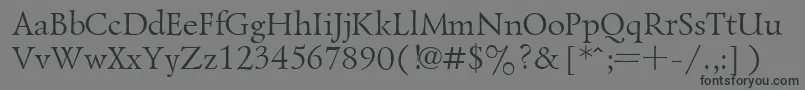 Ukrainianlazurski Font – Black Fonts on Gray Background