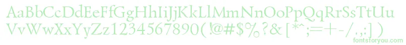 Ukrainianlazurski Font – Green Fonts on White Background