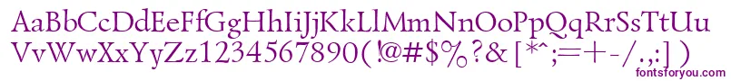 Ukrainianlazurski Font – Purple Fonts on White Background