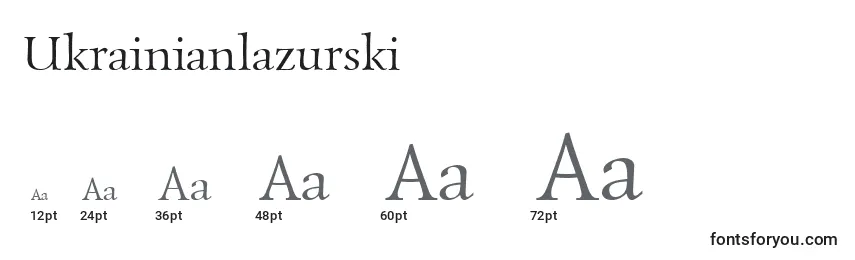 Ukrainianlazurski Font Sizes