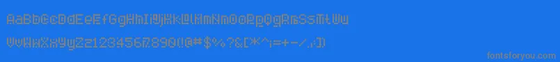 フォントSavior3 – 青い背景に灰色の文字