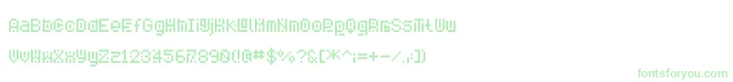 Savior3 Font – Green Fonts on White Background