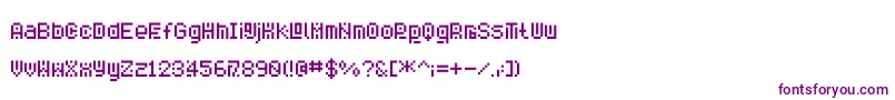 Savior3 Font – Purple Fonts on White Background