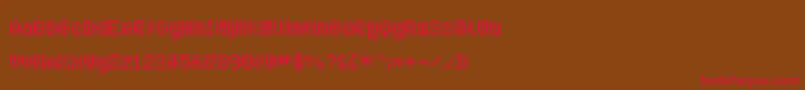 Savior3 Font – Red Fonts on Brown Background
