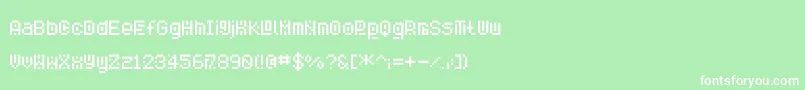Savior3 Font – White Fonts on Green Background