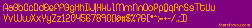 RingerExtrabold Font – Orange Fonts on Purple Background